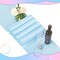 12 Pcs Pink Blue Table Runner, 72 Inch Satin Table Runner for Baby Shower, Gender Reveal, New Year, Valentines Day, Wedding Banquet, Birthday Party